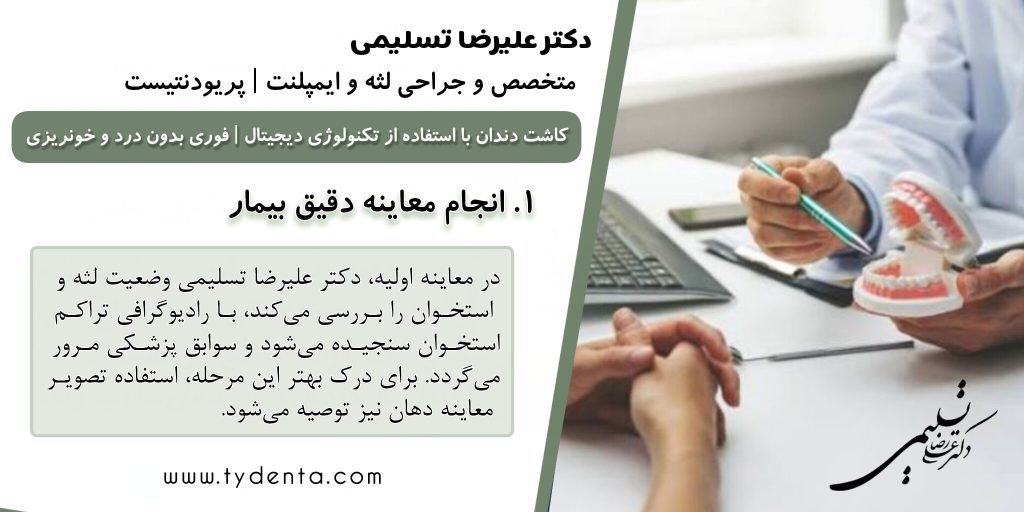 بهترین متخصص ایمپلنت در تهران | دکتر علیرضا تسلیمی | کلینیک تی دنتا